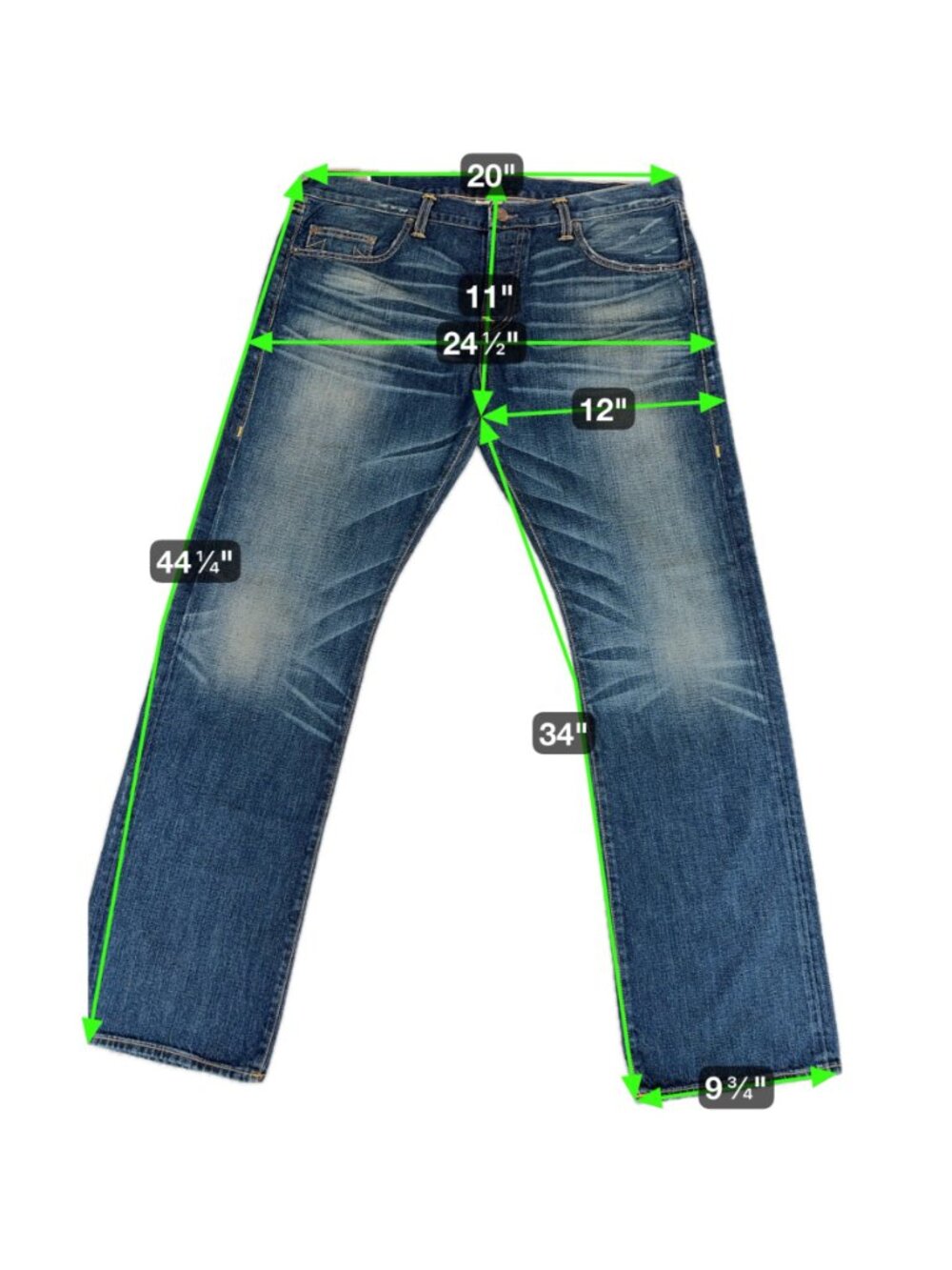 True Religion Mens 38 Bobby Blue Jeans 90s Y2K Buttons Casual Comfort Western - Picture 2 of 13